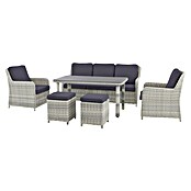Conjunto de muebles Lodrino (6 pzs., Aluminio/Olefin, Beige/Gris) | BAUHAUS