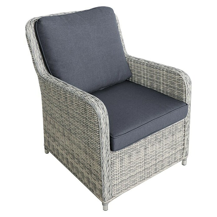 Conjunto de muebles Lodrino (6 pzs., Aluminio/Olefin, Beige/Gris) | BAUHAUS