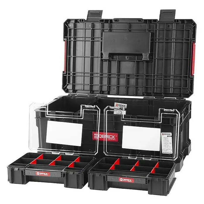 Proregal Werkzeugkoffer QBRICK® Set-Werkzeugkasten mit 2 Sortimentskasten - 