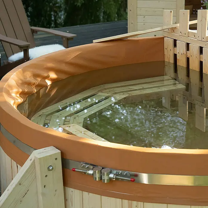 Home Deluxe Hot Tub SKANDI M Größe: M - 180 cm, Natur