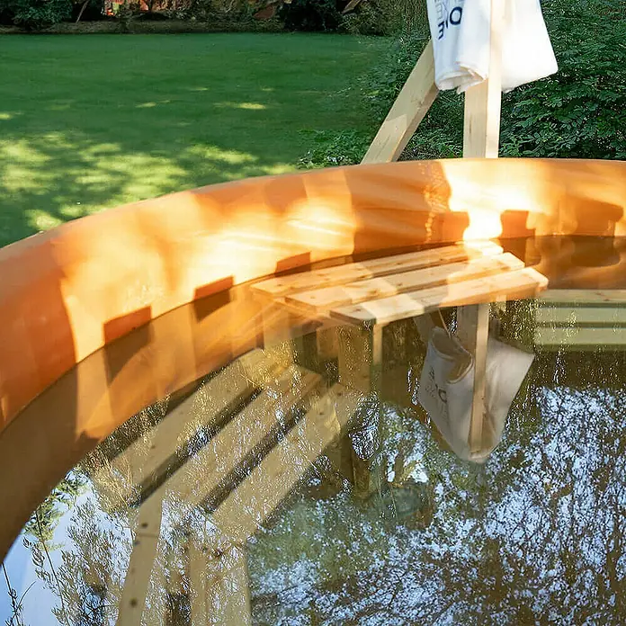 Home Deluxe Hot Tub SKANDI M Größe: M - 180 cm, Natur