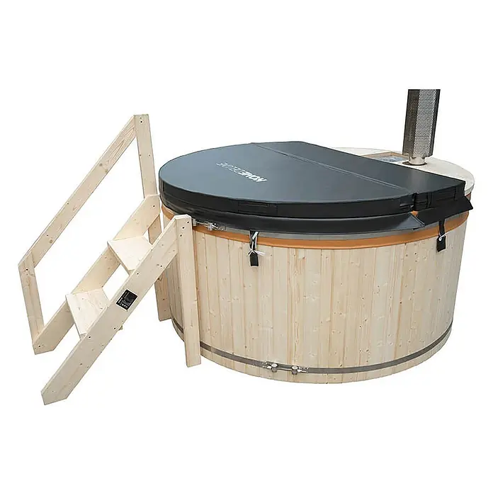 Home Deluxe Hot Tub SKANDI M Größe: M - 180 cm, Natur
