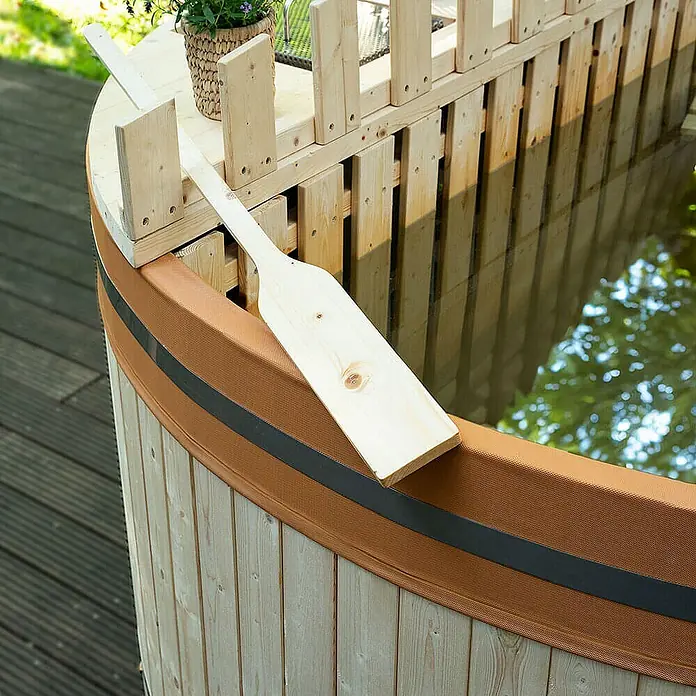 Home Deluxe Hot Tub SKANDI M Größe: M - 180 cm, Natur