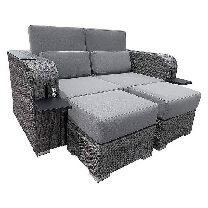 Home Deluxe Strandstuhl HOLBY - Grau