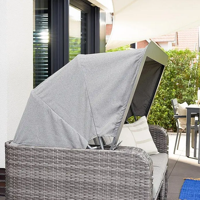 Home Deluxe Strandstuhl HOLBY - Grau