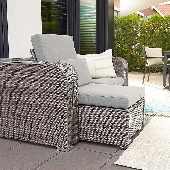 Home Deluxe Strandstuhl HOLBY - Grau