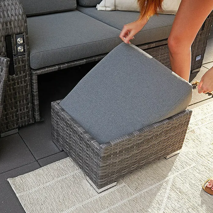 Home Deluxe Strandstuhl HOLBY - Grau