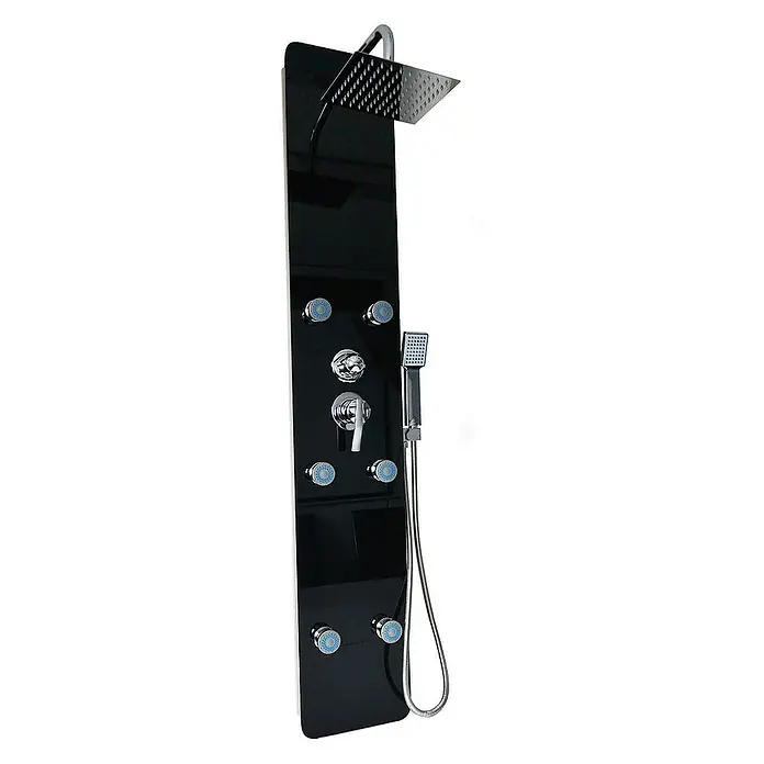Home Deluxe Duschpaneel DIVE - Schwarz