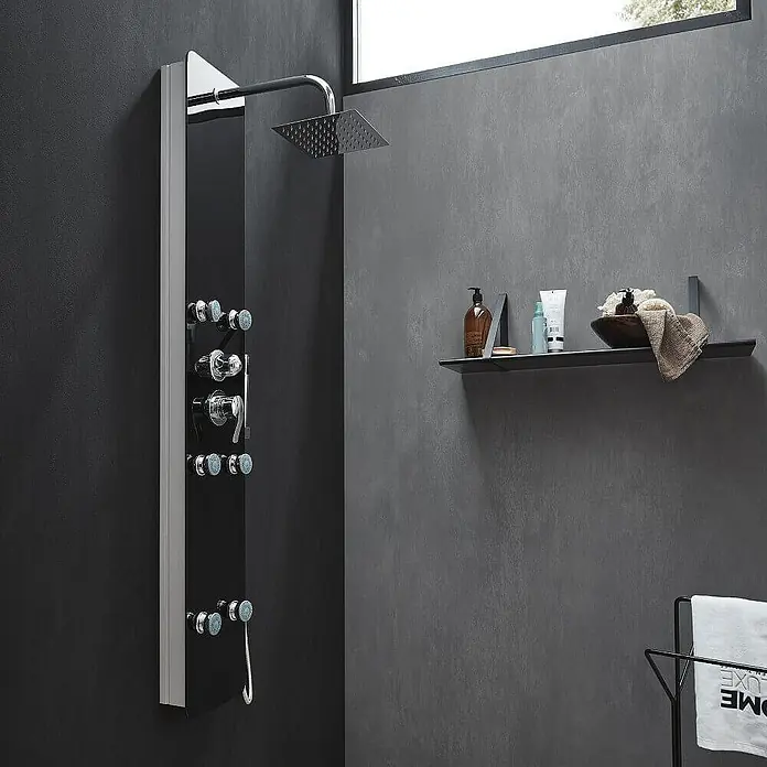 Home Deluxe Duschpaneel DIVE - Schwarz