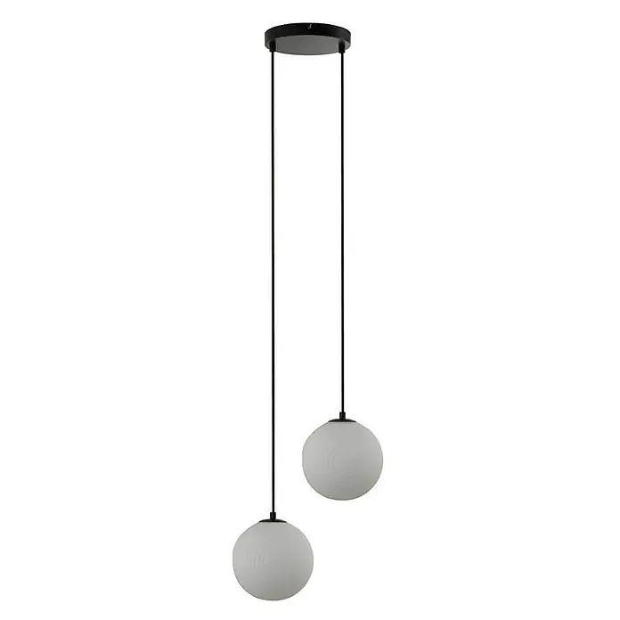 Home Deluxe Pendelleuchte SUNA - 40 W, L x B x H: 20 x 36 x 200 cm, Weiß, Weiß, G9