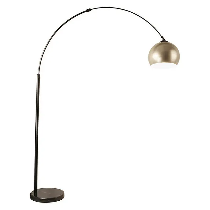 Home Deluxe Stehleuchte TALIA - 60 W, Schwarz, Gold, E27