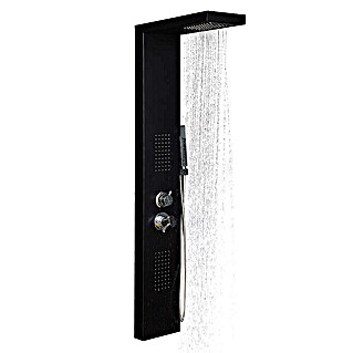 Home Deluxe Duschpaneel CASCATA (Höhe: 142 cm, Schwarz)
