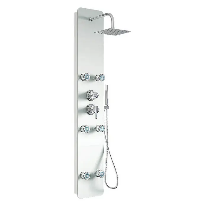 Home Deluxe Duschpaneel DIVE - Höhe: 150 cm, Weiß