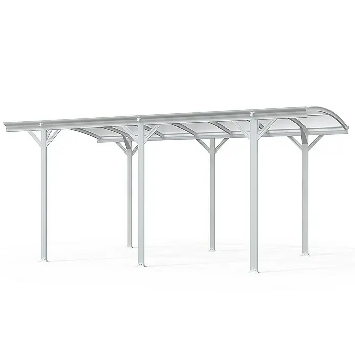Home Deluxe Carport FALO Farbe: Weiß - Außenmaß inkl. Dachüberstand (B x T): 3 x 5,05 m, Einzelcarport, Weiß