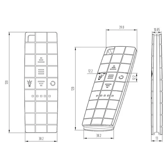 Home Deluxe LED-Vollkassettenmarkise ELOS - Anthrazit - 350 x 250 cm - 