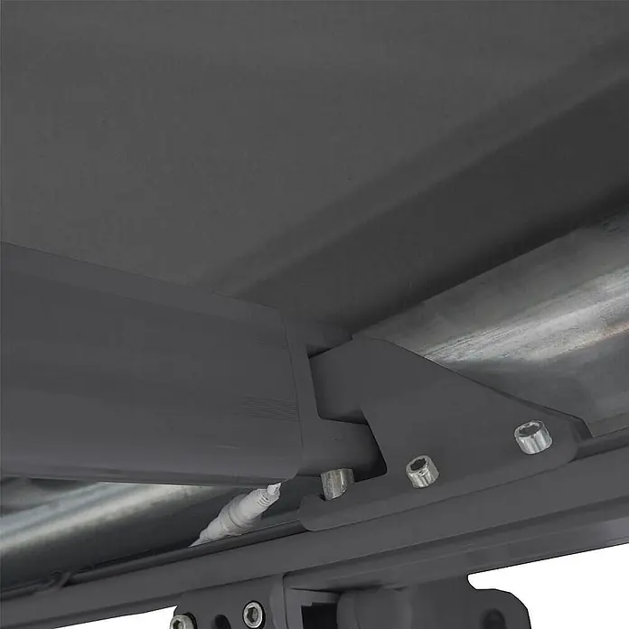 Home Deluxe LED-Vollkassettenmarkise ELOS - Anthrazit - 350 x 250 cm - 