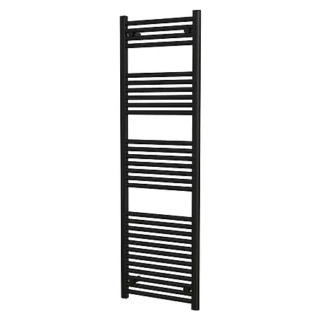 Interpromo  Badheizkörper Sonora 60x140cm Schwarz - Handtuchheizkörper Heizkörper Bad mit Wandmontage