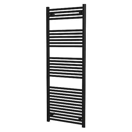 Interpromo  Badheizkörper Sonora 60x160cm Schwarz - Handtuchheizkörper Heizkörper Bad mit Wandmontage