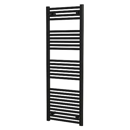 Interpromo  Badheizkörper Sonora 50x160cm Schwarz - Handtuchheizkörper Heizkörper Bad mit Wandmontage