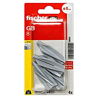 Tipla za beton Fischer GB 8 (Promjer tiple: 8 mm, Duljina tiple: 50 mm, Prikladno za: Beton s porama, Ukupan broj komada: 4 Kom.)