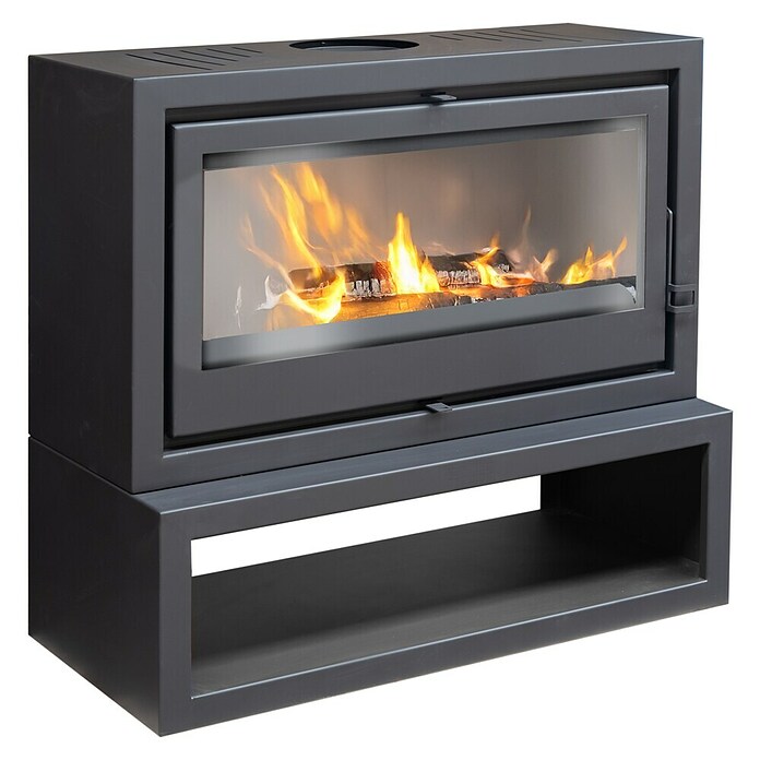 Invicta Hogar de leña Iskra (11 kW, Volumen de calefacción: 260 m³, Antracita) | BAUHAUS