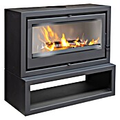 Invicta Hogar de leña Iskra (11 kW, Volumen de calefacción: 260 m³, Antracita) | BAUHAUS