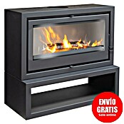 Invicta Hogar de leña Iskra (11 kW, Volumen de calefacción: 260 m³, Antracita) | BAUHAUS