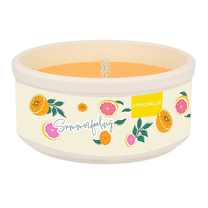Hofer Citronella-Kerze Summerfeeling (Durchmesser: 13 cm, Orange) | BAUHAUS