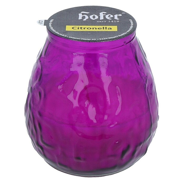 Hofer Duftkerze Bistrolicht Citronella (Ø x H: 9,5 x 10 cm, Fuchsia) | BAUHAUS