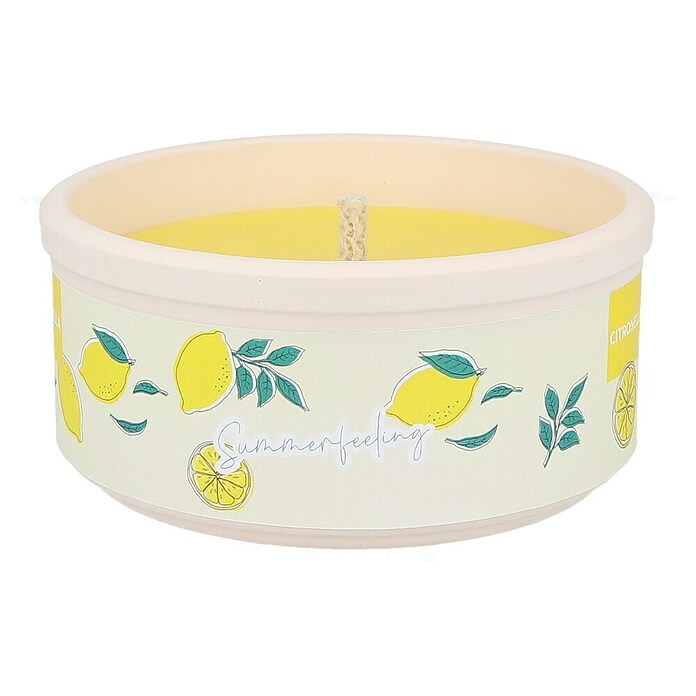 Hofer Citronella-Kerze Summerfeeling (Durchmesser: 13 cm, Gelb) | BAUHAUS