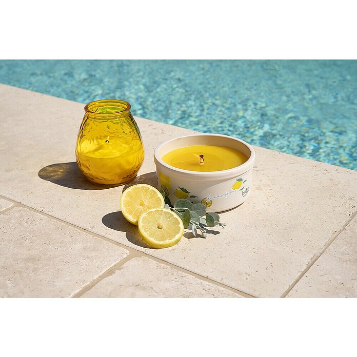 Hofer Citronella-Kerze Summerfeeling (Durchmesser: 13 cm, Gelb) | BAUHAUS