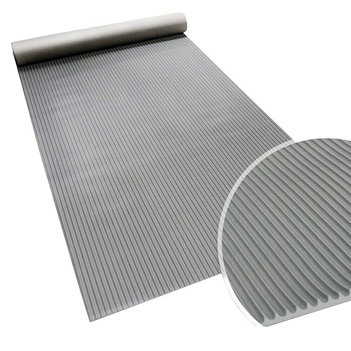 Floordirekt Läufer Fein gerippt (120 x 150 cm, Grau) | BAUHAUS