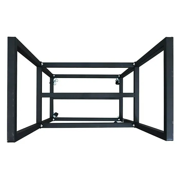 Proregal Kaminholzregal - 28 x 28 x 82 cm, Stahl, Schwarz