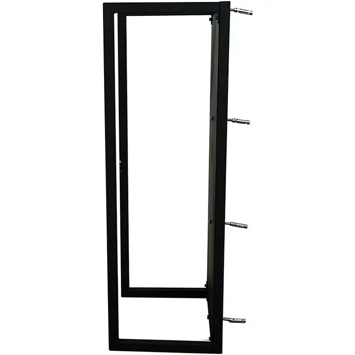 Proregal Kaminholzregal - 31 x 31 x 92 cm, Stahl, Schwarz
