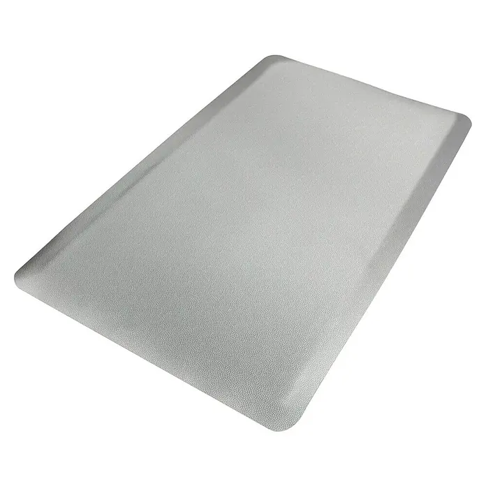 Floordirekt Bodenschutzmatte Soft-Tritt - 120 x 1.700 cm, Grau - Graue, rechteckige Anti-Ermüdungsmatte für Komfort und Unterstützung bei langen Stehzeiten. Ideal für Büro oder Werkstatt.