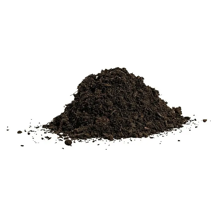 Blumenerde - 40 l, Torfreduziert - Ein Haufen dunkler Erde, perfekt für den Garten oder die Landwirtschaft, bietet eine reichhaltige Grundlage für Pflanzen und Wachstum.