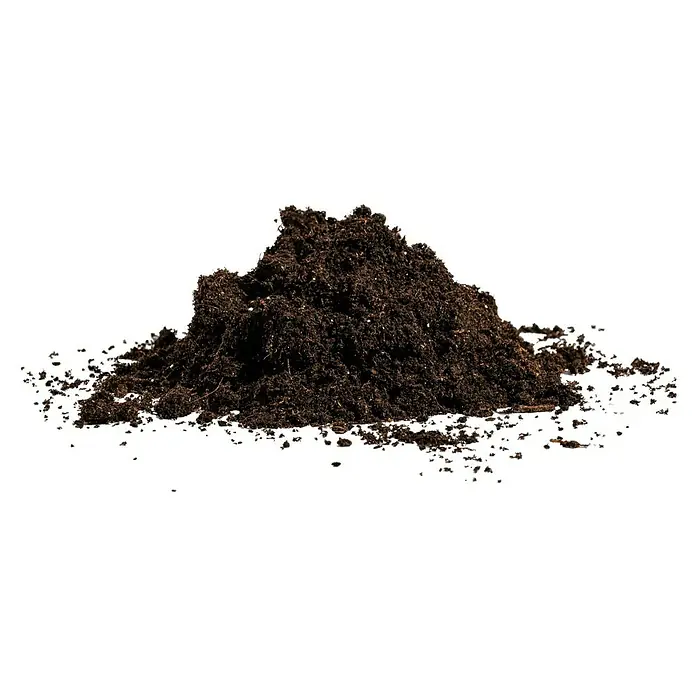 Gardol Blumenerde - 20 l - Nahaufnahme eines Erdhaufens, ideal für Gartenprojekte. Perfekt für Pflanzen und zur Bodenverbesserung geeignet.