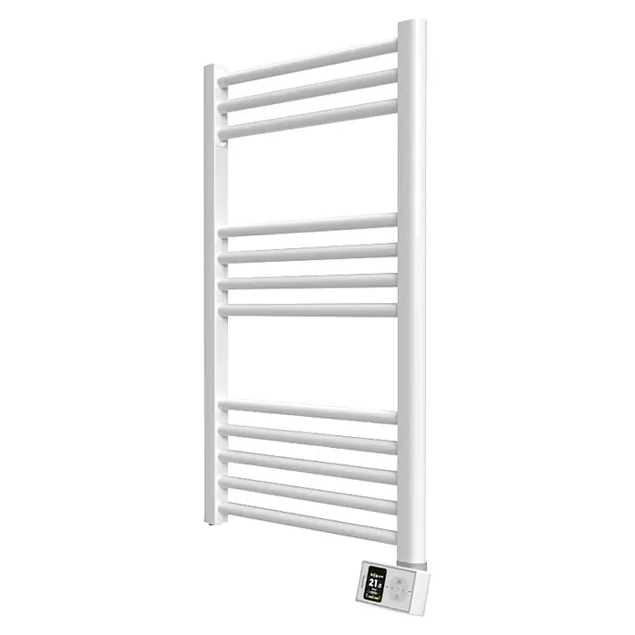 Rointe Radiador toallero eléctrico Orion - An x Al: 50 x 77 cm, 300 W, Blanco, Acero - Un toallero blanco moderno con control electrónico, ideal para cualquier baño, que ofrece calor y comodidad eficientes. Diseño elegante.