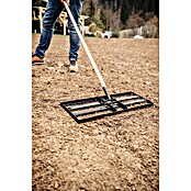 Gardol Rastrillo nivelador de césped (24,5 cm, Acero, Específico para: Mangos de herramientas con cono, Ø 28 mm) | BAUHAUS