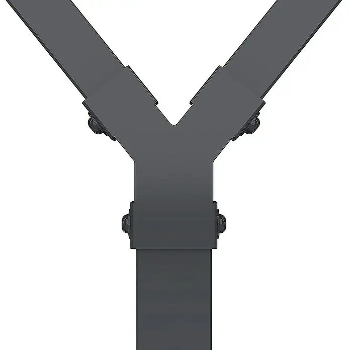 Weka Brennholzregal Gary - B x T x H: 95 x 50 x 160 cm, Metall, Anthrazit RAL 7016 - Die Y-förmige Halterung aus grauem Metall mit Schrauben bietet Stabilität und ist ein vielseitiges Bauelement für Konstruktionen.