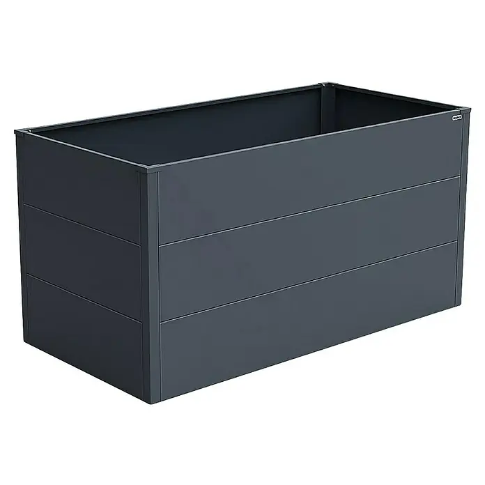 Weka Hochbeet Gary - 150 x 77 x 77 cm, Metall, Anthrazit - Anthrazitfarbener Pflanzkasten für den Außenbereich, ideal zur Gartengestaltung und Bepflanzung. Robust und wetterfest für langanhaltende Freude.