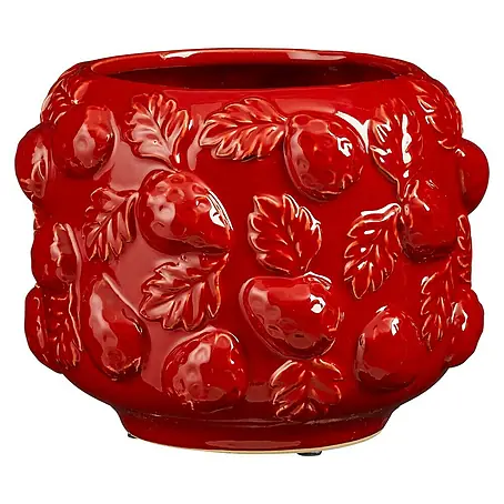Mica Decorations  Übertopf Erdbeere