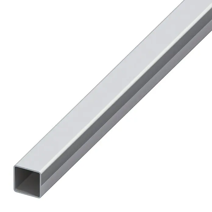 Alberts Tubo de forma cuadrada - 1.000 x 15 x 15 mm, Espesor: 1,5 mm, Plateado - Tubo metálico cuadrado, ideal para construcción y fabricación de estructuras, robusto y versátil.\n