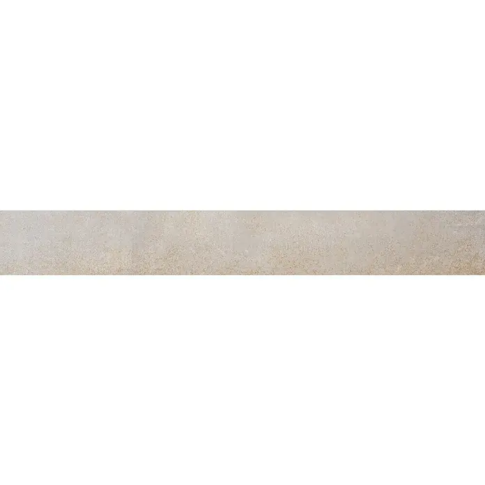 Metallica Sockelfliese - 8 x 60 cm, White, Matt - Beige, gesprenkelte Textur mit subtilen Farbvariationen, ideal für Hintergründe und Designelemente mit natürlicher Anmutung.