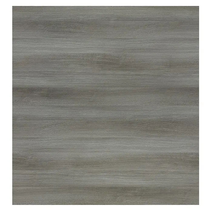 Pelipal Cassca LED-Spiegelschrank - B x H: 60 x 70,3 cm, Graphit - Graue Holzstruktur mit feiner Maserung und horizontalen Linien, ideal für moderne Möbeldesigns und Innenausstattung.