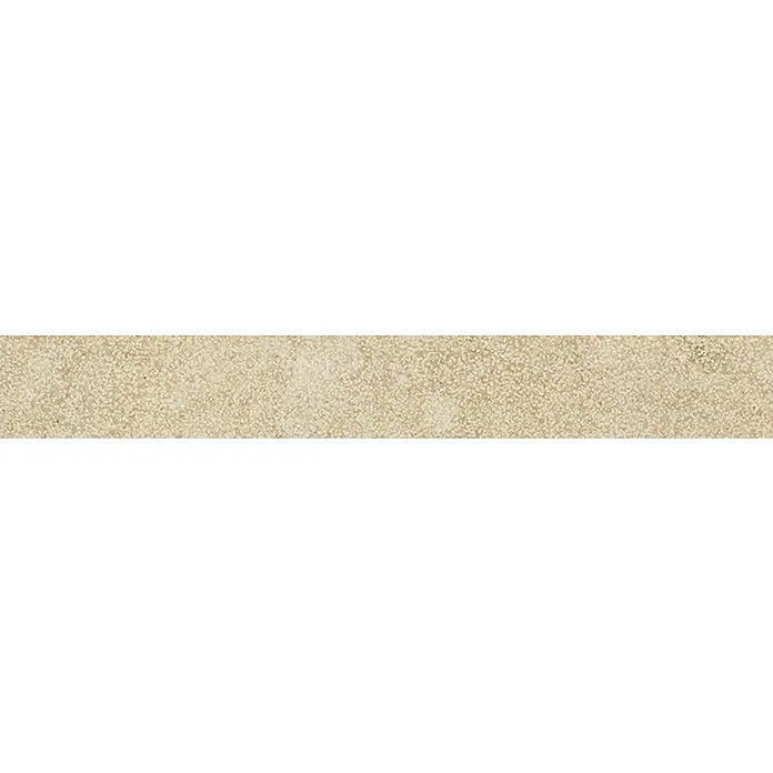 Sockelfliese Luxury Stone - 8 x 60 cm, Beige, Matt - Nahaufnahme eines beigen, strukturierten Textilmaterials, ideal für Hintergründe oder Texturen in Designprojekten.