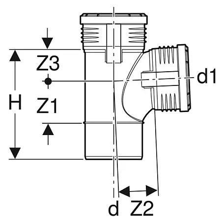 Geberit Silent PP-Abzweig