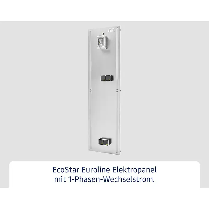 EcoStar Euroline Panel - L x B x H: 2 x 47 x 170 cm - EcoStar Euroline Elektropanel mit einphasigem Wechselstrom. Optimal für vielfältige Elektroanwendungen.