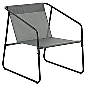 Conjunto de muebles Kateli (4 pzs., Acero/Textiline, Antracita) | BAUHAUS
