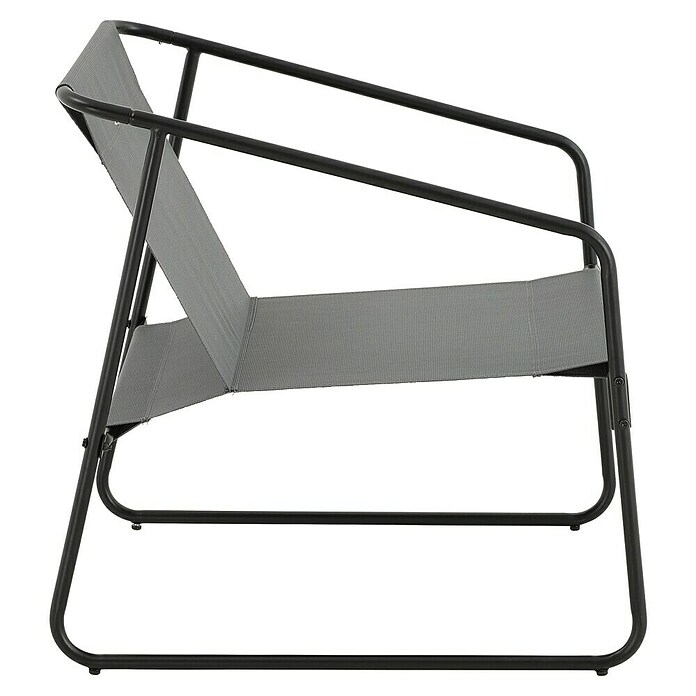 Conjunto de muebles Kateli (4 pzs., Acero/Textiline, Antracita) | BAUHAUS